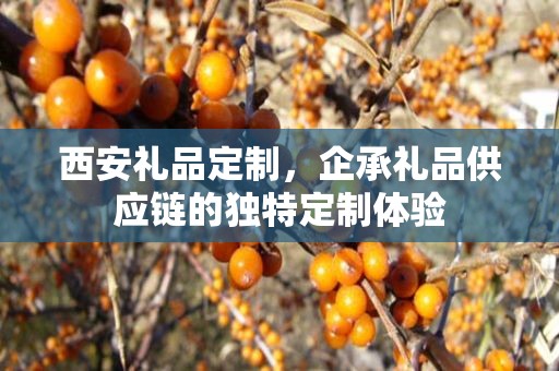 西安礼品定制，企承礼品供应链的独特定制体验
